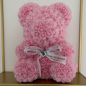 Pink Rose Teddy Bear